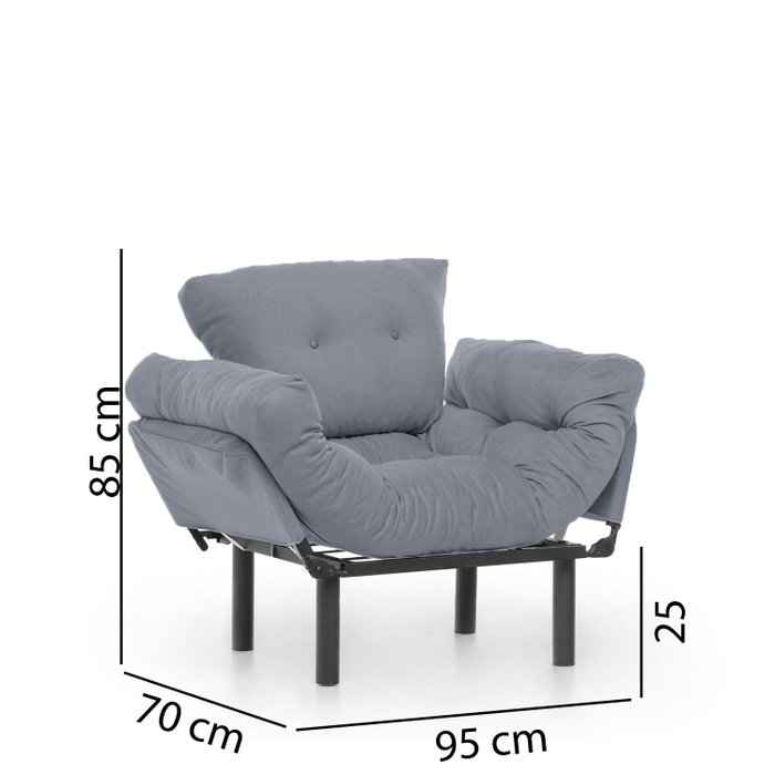 Atelier Del Sofa Nitta Single - Gris